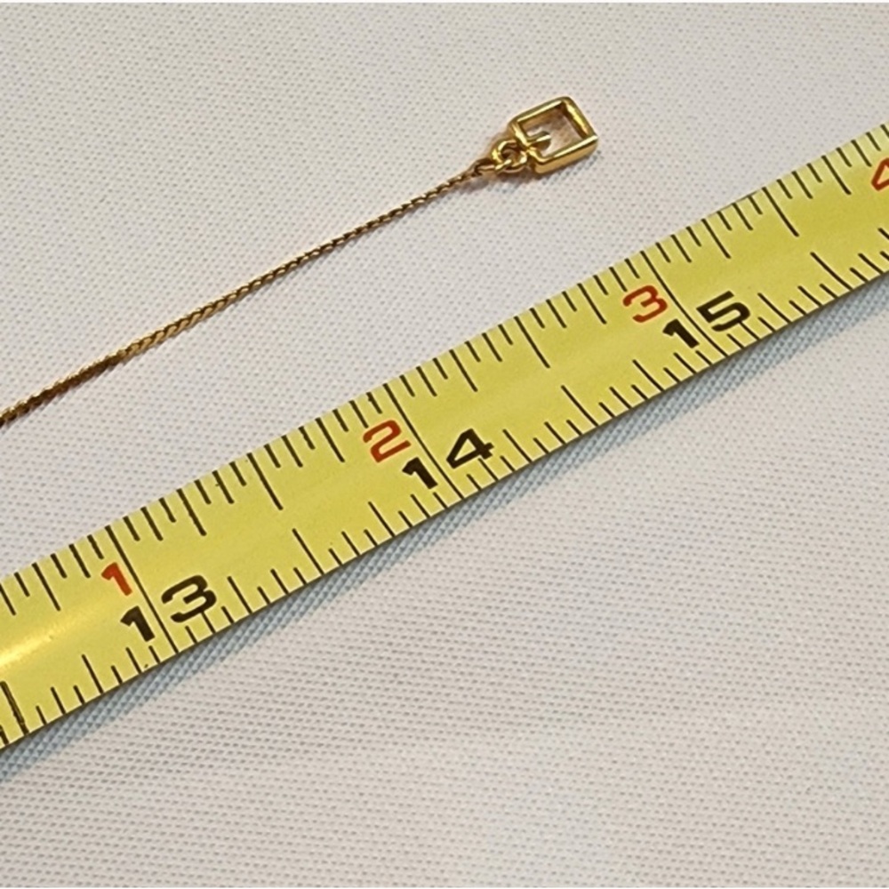 Givenchy Gold Plated Initial Pendant Necklace - image 6